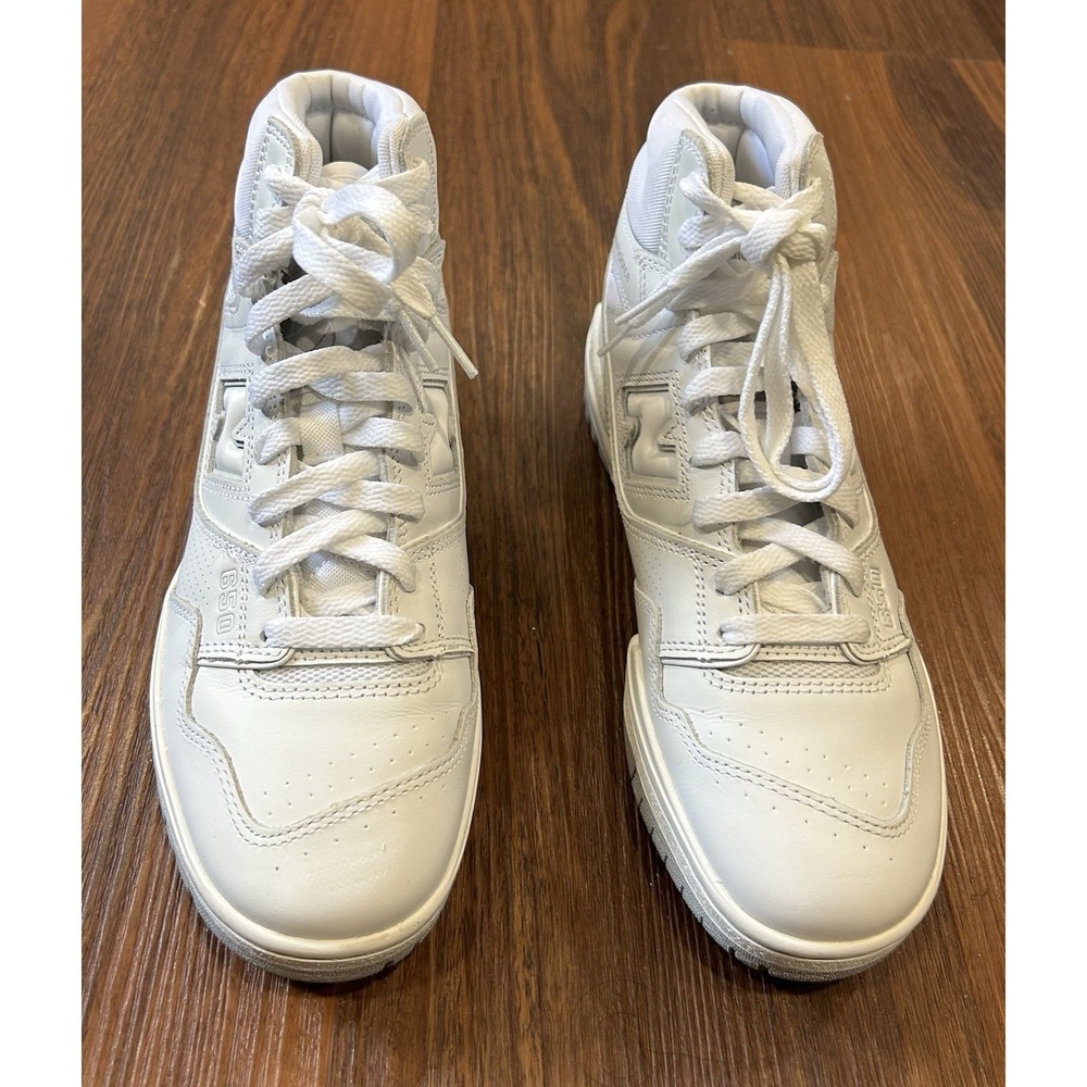 New Balance 650R All White Mens 10.5 High-Top Sneakers Ortholite Insoles New - Picture 3 of 14